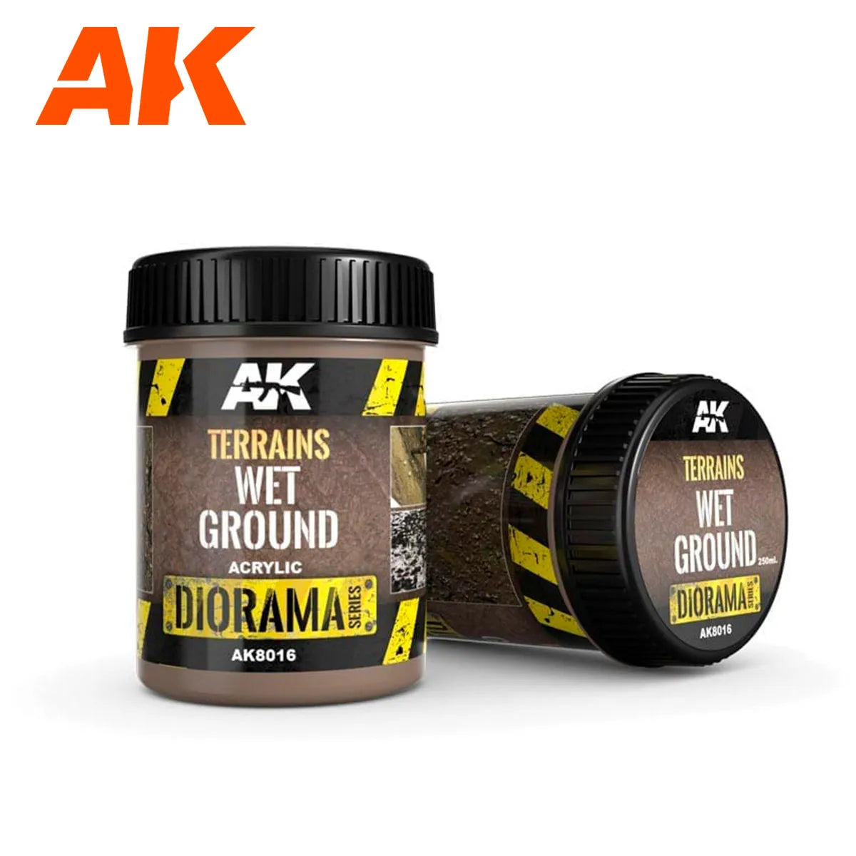 Ak Interactive - Sol mouillé - Terrains wet ground 250 mL - Lootbox