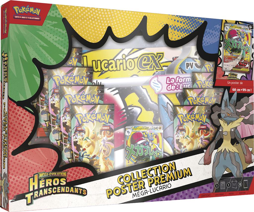 Pokémon - ME2.5 - Collection Poster Premium Méga-Lucario - FR