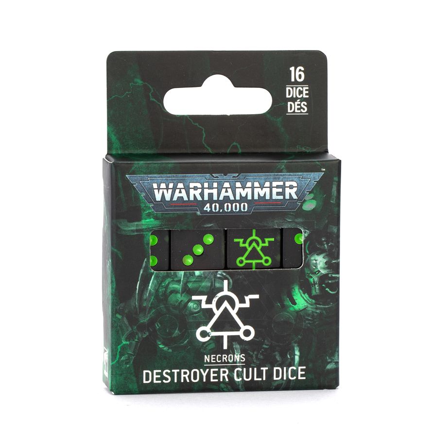 Warhammer 40 000 - Dés des Cultes Destroyers Nécrons