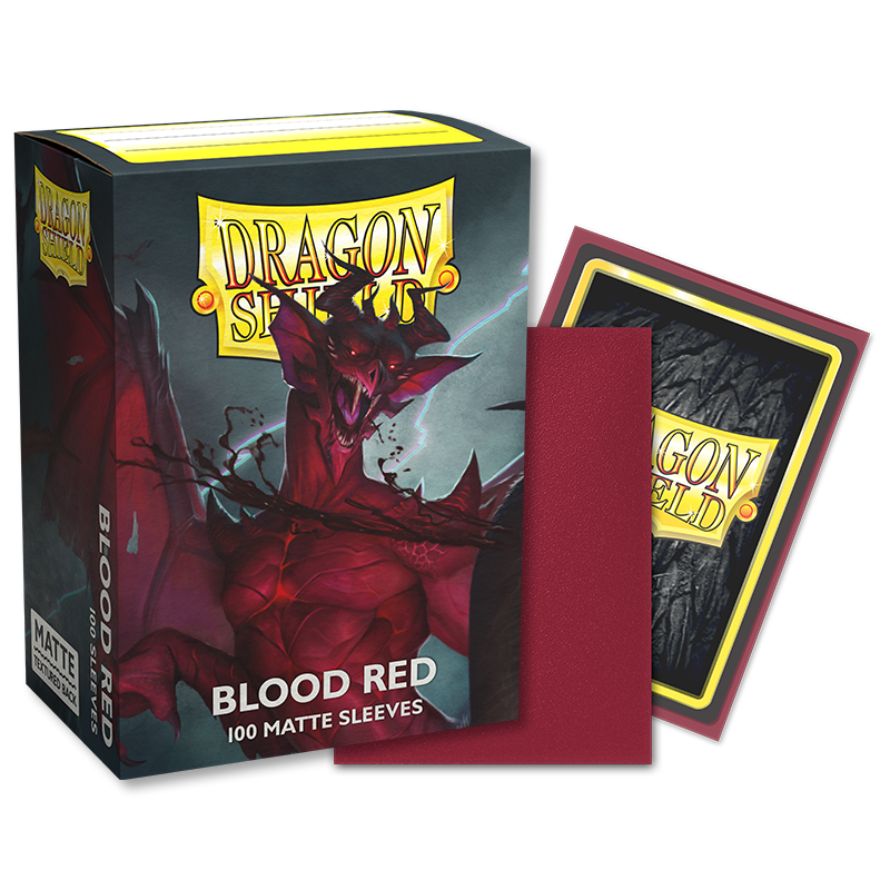 Dragon Shield Matte - 100 sleeves - Blood Red