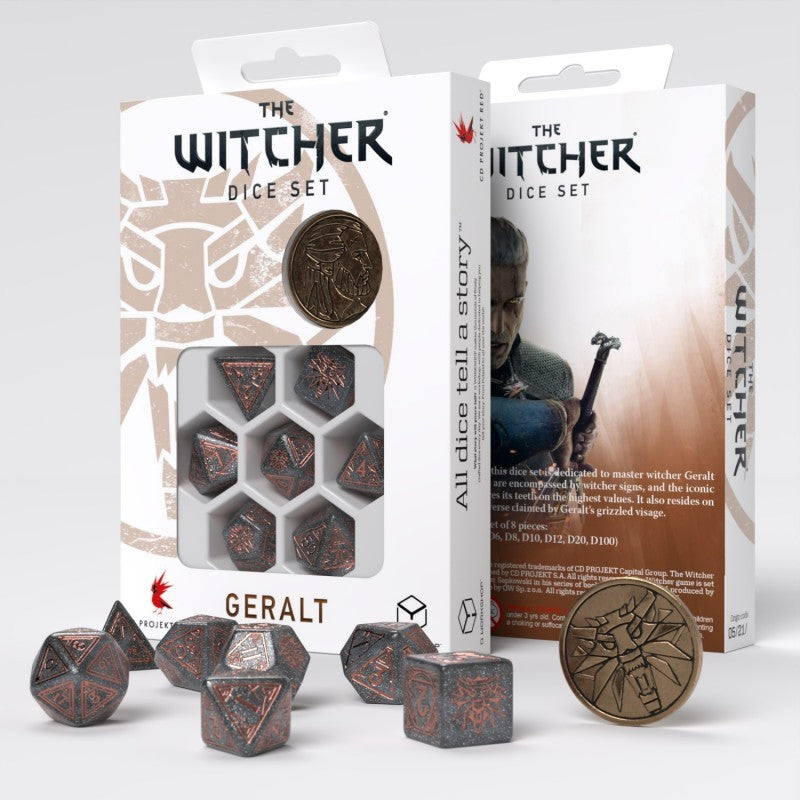 Set de dés The Witcher - Geralt, le prix de la neutralité