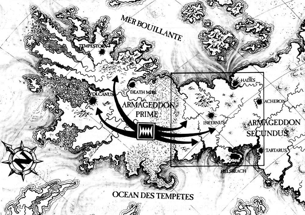 carte de la troisième guerre pour Armageddon