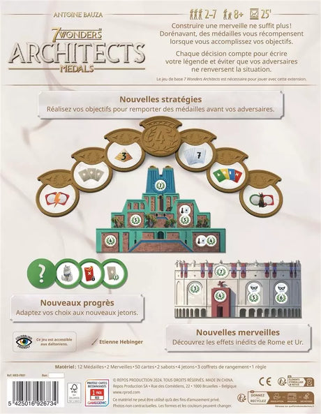 7 Wonders Architects - Medals