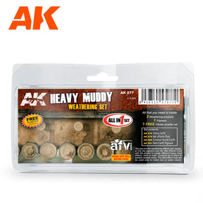 AK Interactive - Heavy Muddy Set - Boue pour figurines et socles - Lootbox