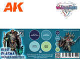Peintures AK 3GEN - Kit Wargame Color - Bleu plasma et effets lumineux - Lootbox
