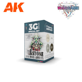 Peintures AK 3GEN - Kit Wargame Color - Pierres et rochers - Lootbox