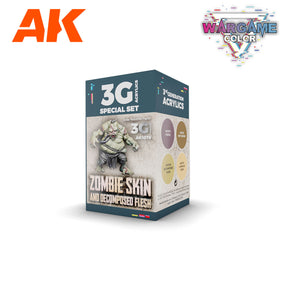 Peintures AK 3GEN - Kit Wargame Color - Peaux de zombies - Lootbox