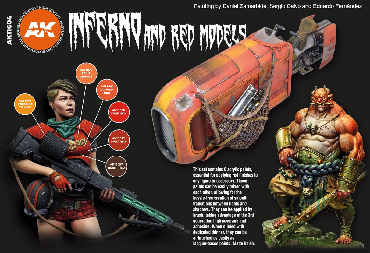 Peintures AK 3GEN - Kit - Créatures rouges et infernales - Lootbox