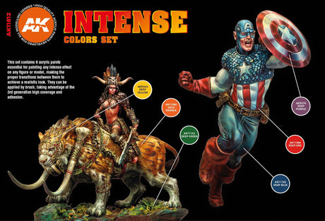 Peintures AK 3GEN - Kit - Intense colors set - Lootbox