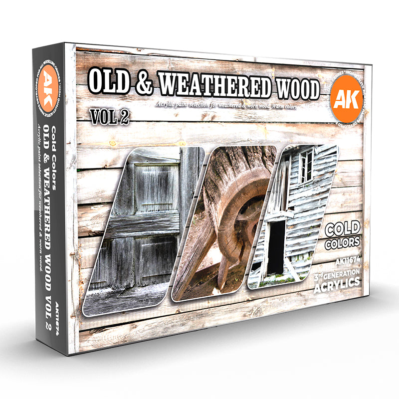 Peintures AK 3GEN - Kit - Bois et weathering vol.2