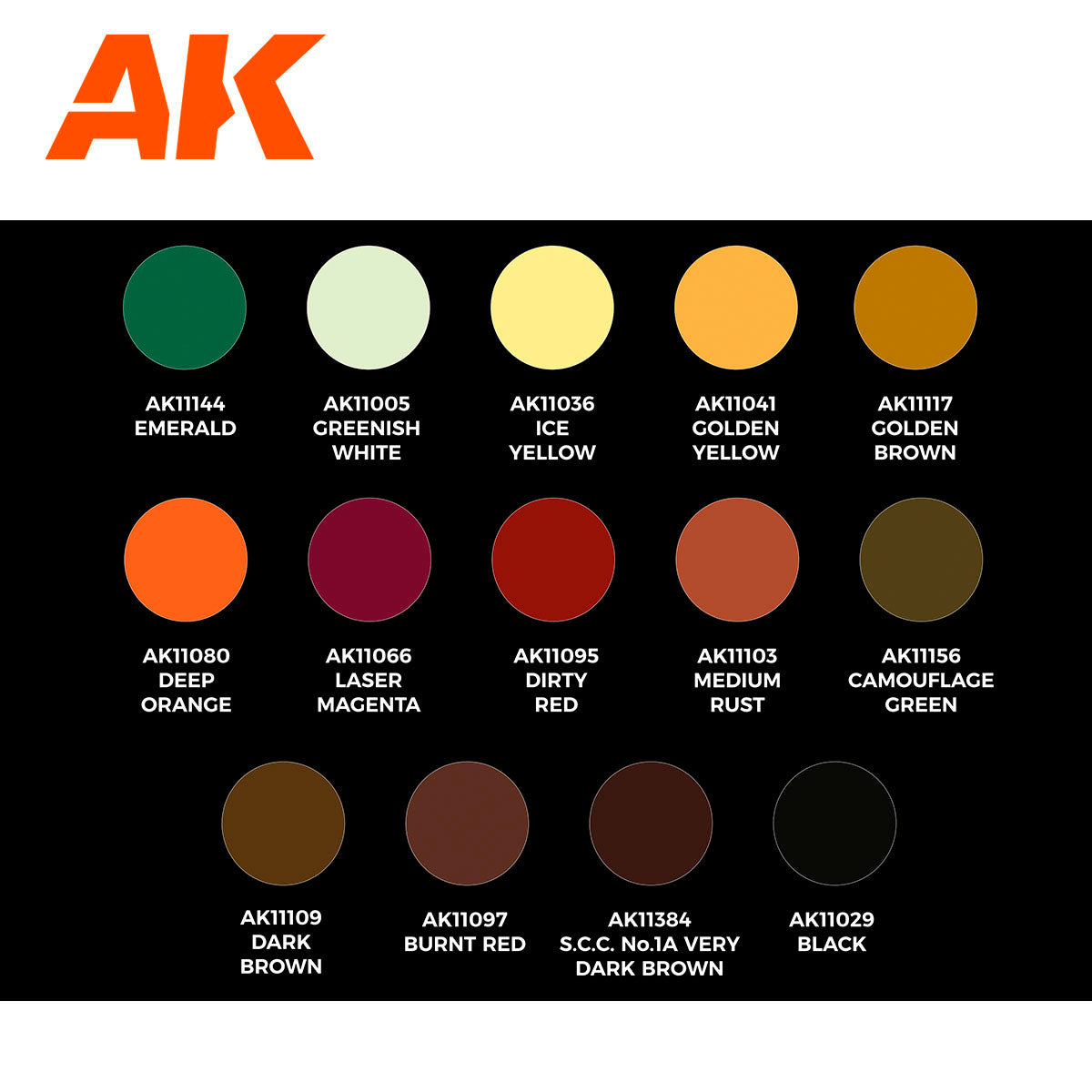 Ak 3Gen Signature Set - Kit - 14 couleurs acryliques choisies par SERGIO VILCHES - Lootbox
