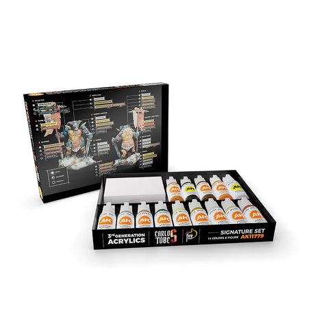 Ak 3Gen Signature Set - Kit - 14 couleurs acryliques choisies par Carlos Tobes - Lootbox