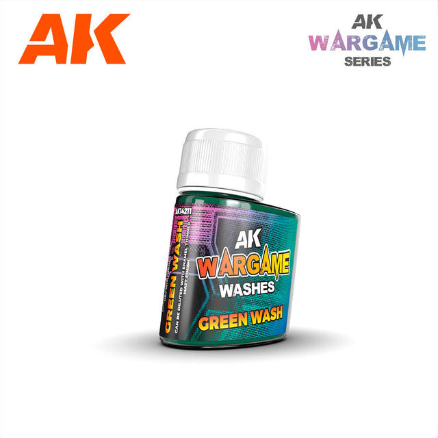 AK Interactive - Wargames Washes - Green Wash 35 mL - Lootbox