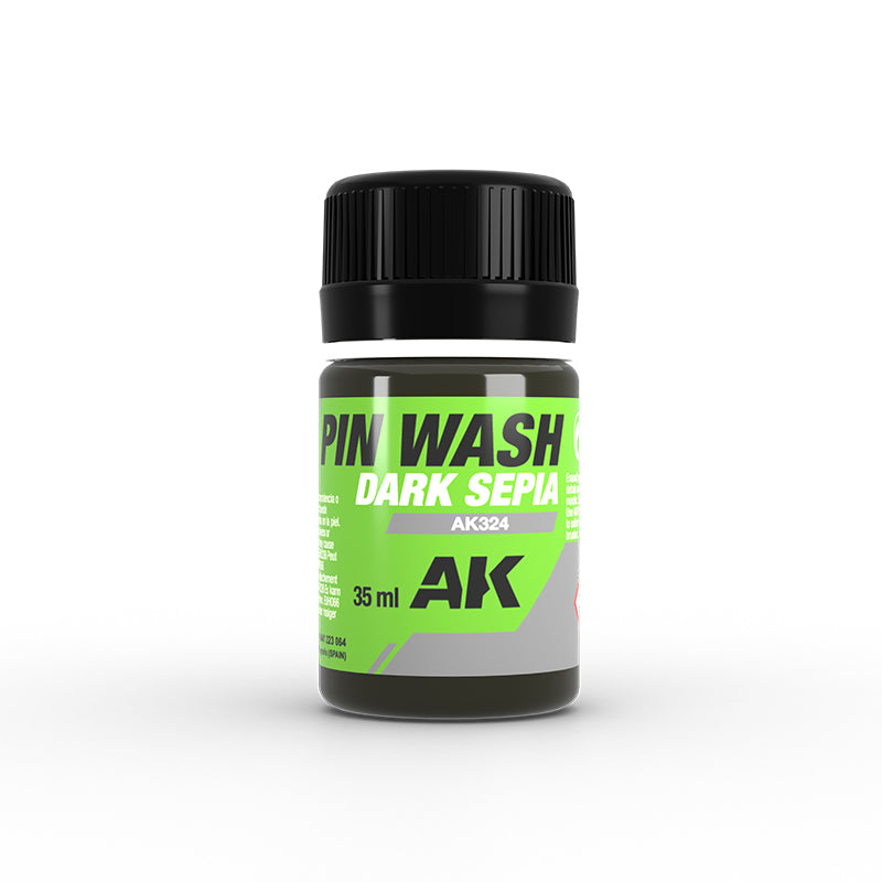 AK Interactive - Dark Sepia Pin Wash