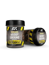 Ak Interactive - Sol boueux - Terrains MUDDY GROUND 250 mL - Lootbox