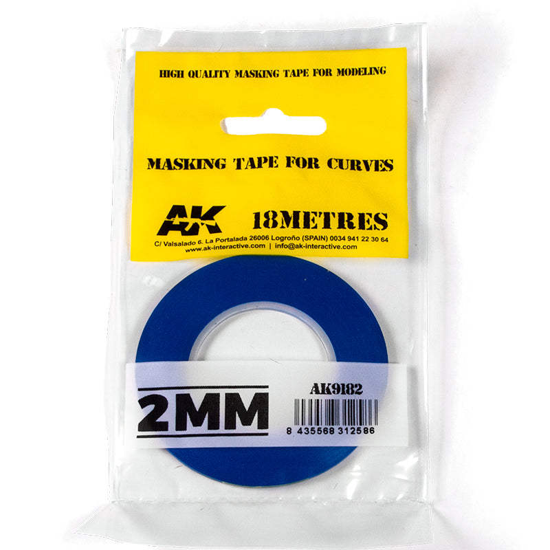 AK Interactive - MASKING TAPE FOR CURVES 2MM