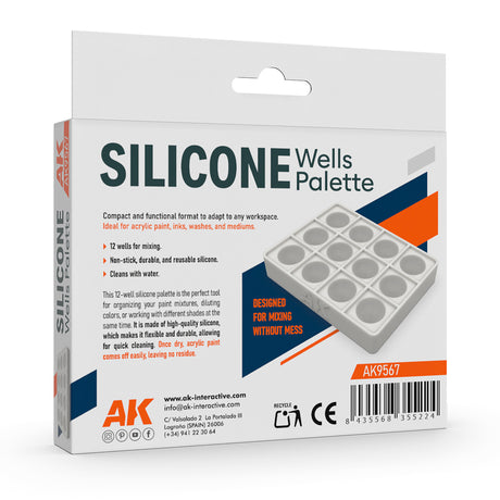 AK Interactive - Palette Humide en silicone