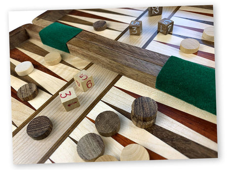 Backgammon 10" en bois