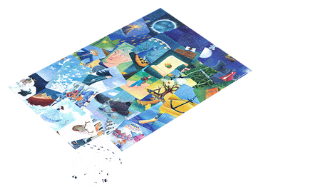 Puzzle Dixit Blue Mishmash - 1000 p.