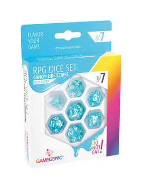 Set de 7 dés JDR - Candy-Like Series - Blueberry - Lootbox