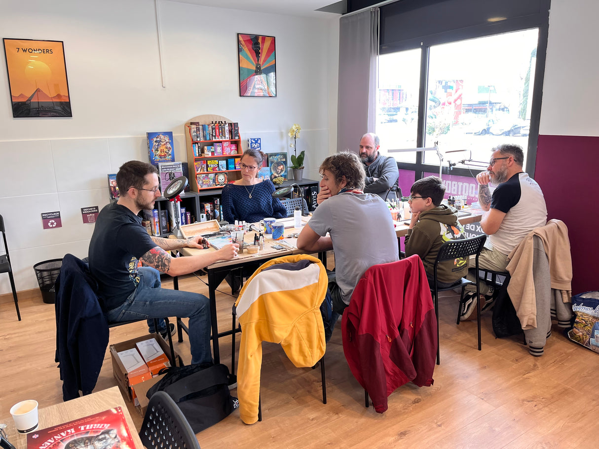 Inscription stage peinture de figurines