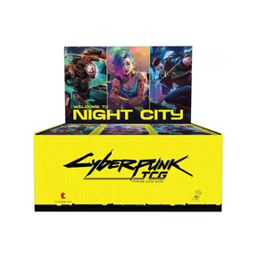 display de boosters cyberpunk tcg en français