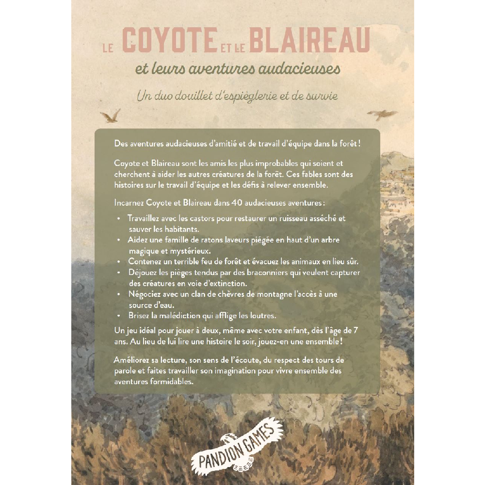 Le coyote et le blaireau