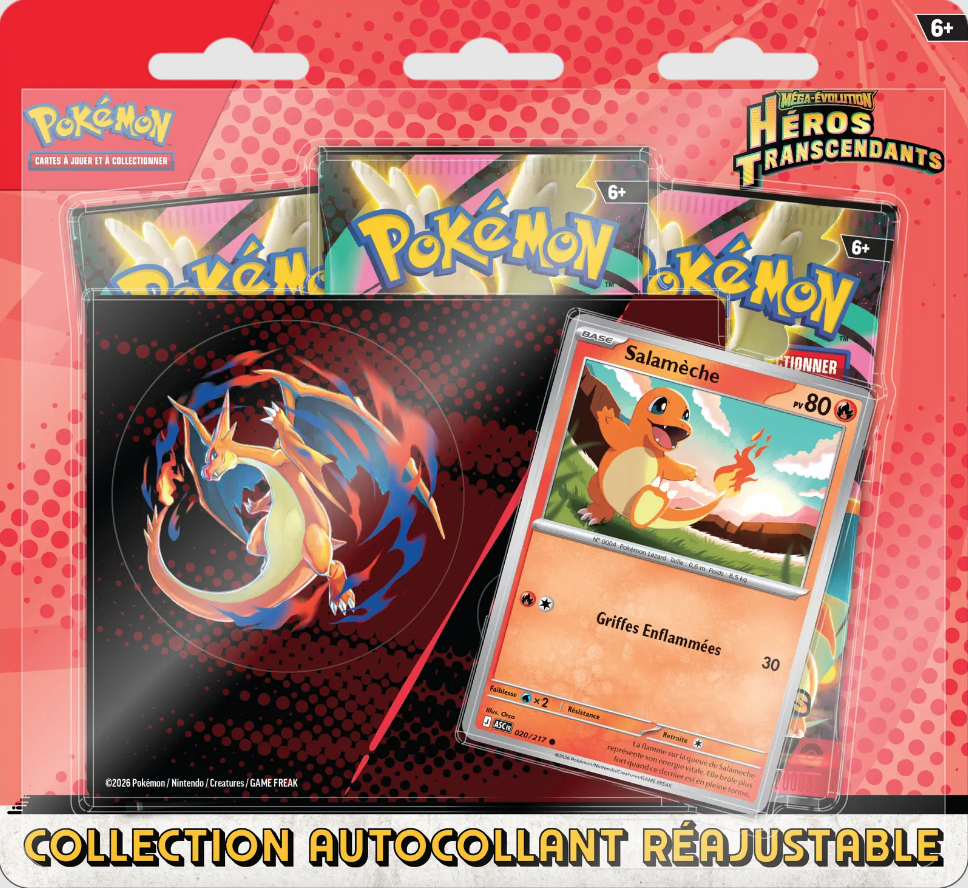 Pokémon - ME02.5 Héros Transcendants - Tri-Pack Salamèche FR