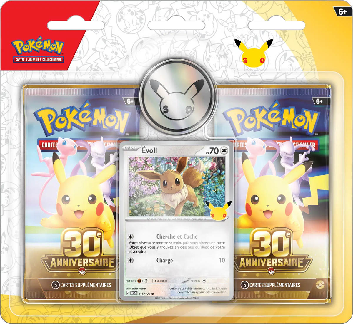 Pokémon - 30 ans - Duo Pack Évoli