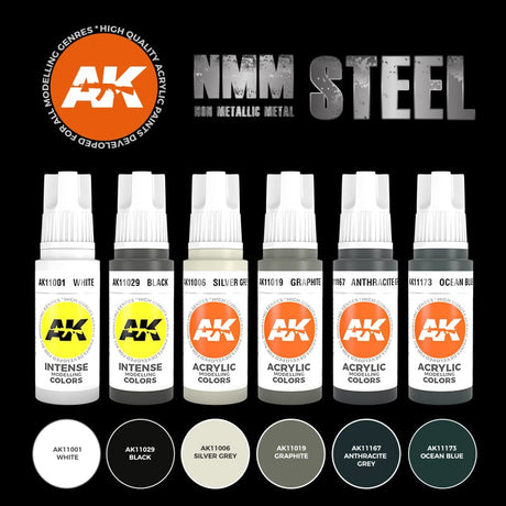 Peintures AK 3GEN - Kit - Peintures pour métaux non métalliques : acier (NMM) - Lootbox
