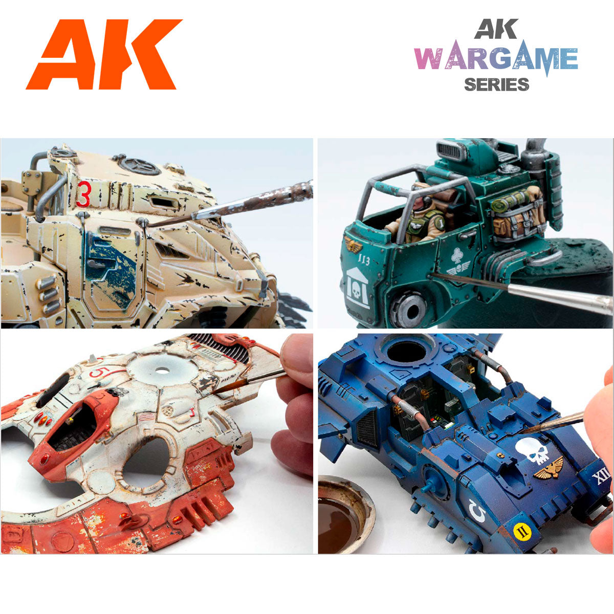 AK Interactive - Wargames Washes - Dark Rust Wash 35 mL - Lootbox