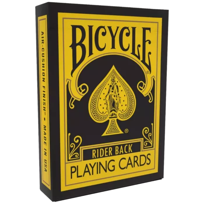 Bicycle - Reverse Jaune Et Noir - 54 Cartes