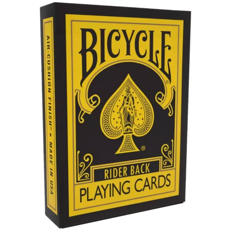 Bicycle - Reverse Jaune Et Noir - 54 Cartes