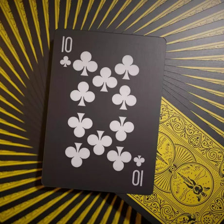 Bicycle - Reverse Jaune Et Noir - 54 Cartes
