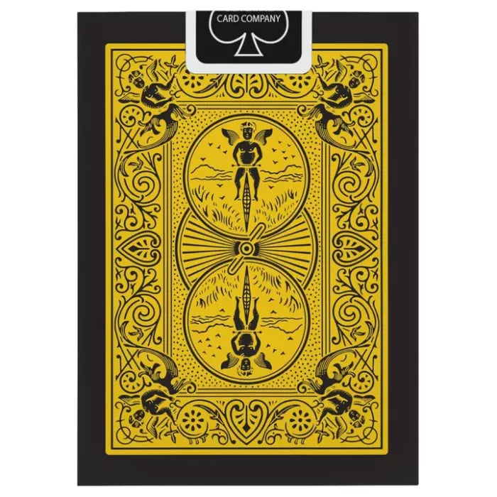 Bicycle - Reverse Jaune Et Noir - 54 Cartes