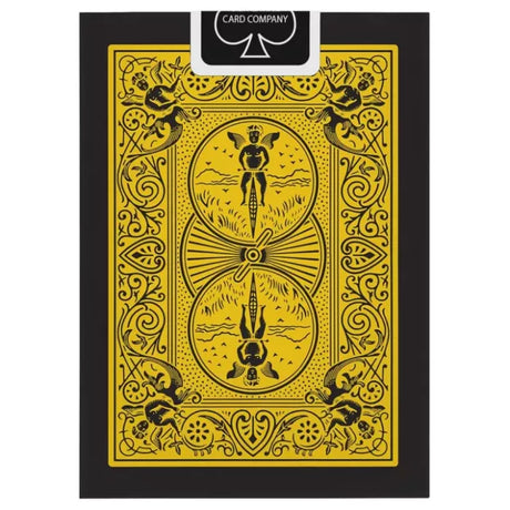 Bicycle - Reverse Jaune Et Noir - 54 Cartes