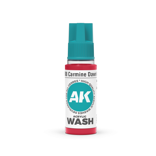 AK Acrylic Washes - Carmin Dawn Wash - 18 mL
