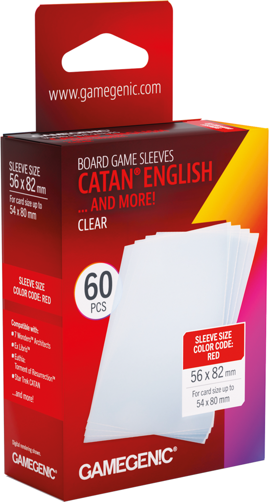 GameGenic - 60 Board Game Sleeves Catan 56x82
