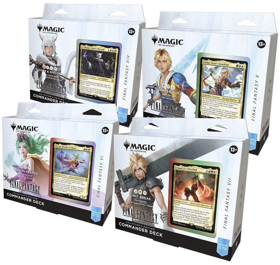 Magic - Lot de 4 Decks Commander Final Fantasy PREMIUM
