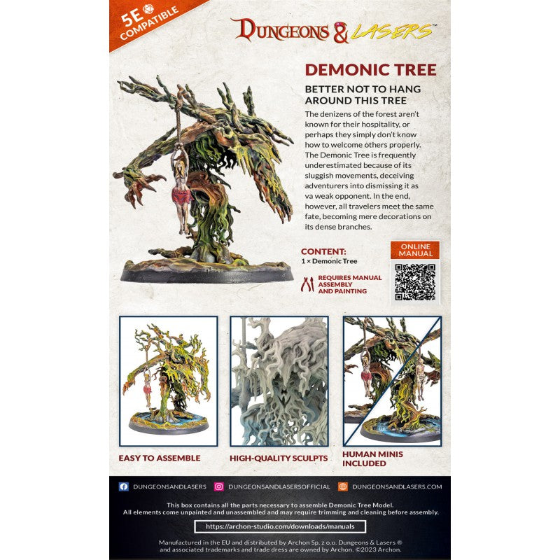 Figurine demonic tree archon studio dungeon and laser