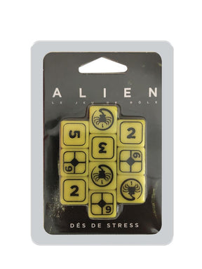 set de dés alien jdr dés de stress