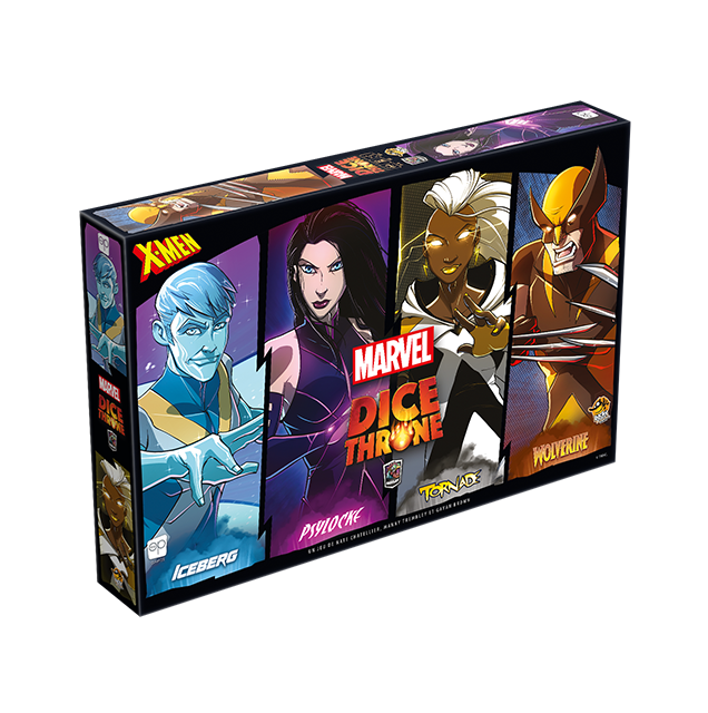 Dice Throne Marvel - Icerberg, Psylocke, Tornade, Wolverine