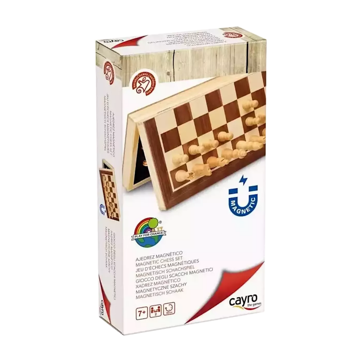 Jeu d'échecs magnétiques en bois