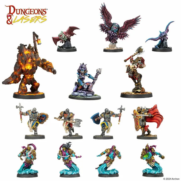 Dungeons & Lasers - Figurines- Deuslair - Core set