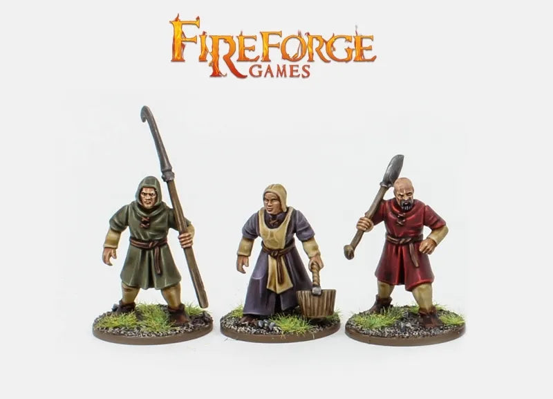 Fireforge Rabble Fireforge - Folk Rabble (18 figurines de villageois) – Lootbox