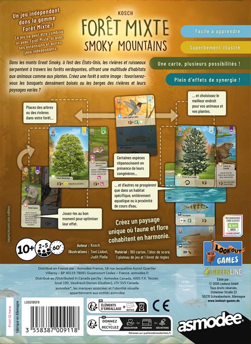 Forêt Mixte (Forest Shuffle) : Smoky Mountains
