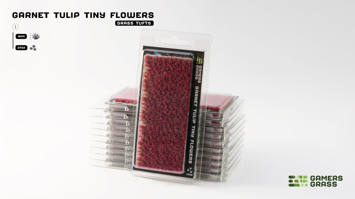 Gamer Grass - Garnet Tulip Tiny Flowers