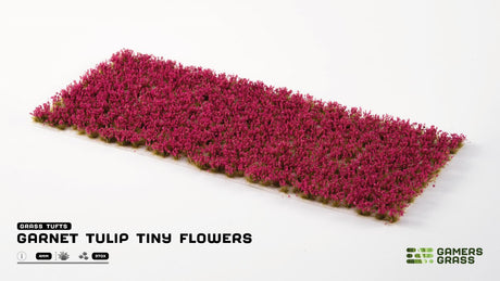 Gamer Grass - Garnet Tulip Tiny Flowers
