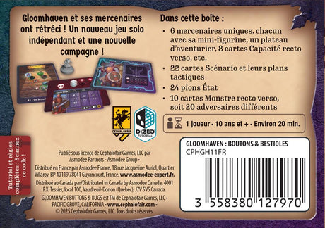 Gloomheaven - Boutons & Bestioles