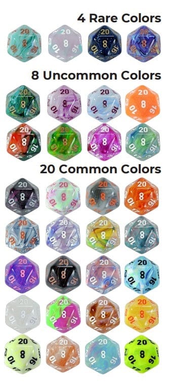 Chessex - Hidden Wonders - Set de 7 dés JDR Mystère